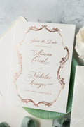 Rose Gold Save the Date