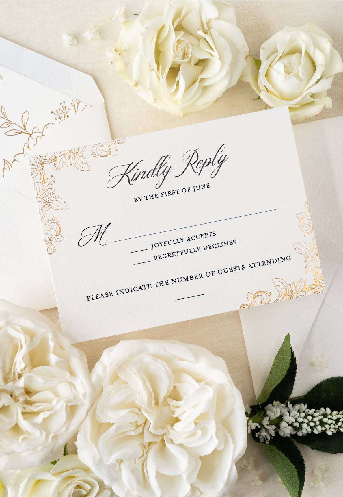 Response Card (Flat Print + Foil)