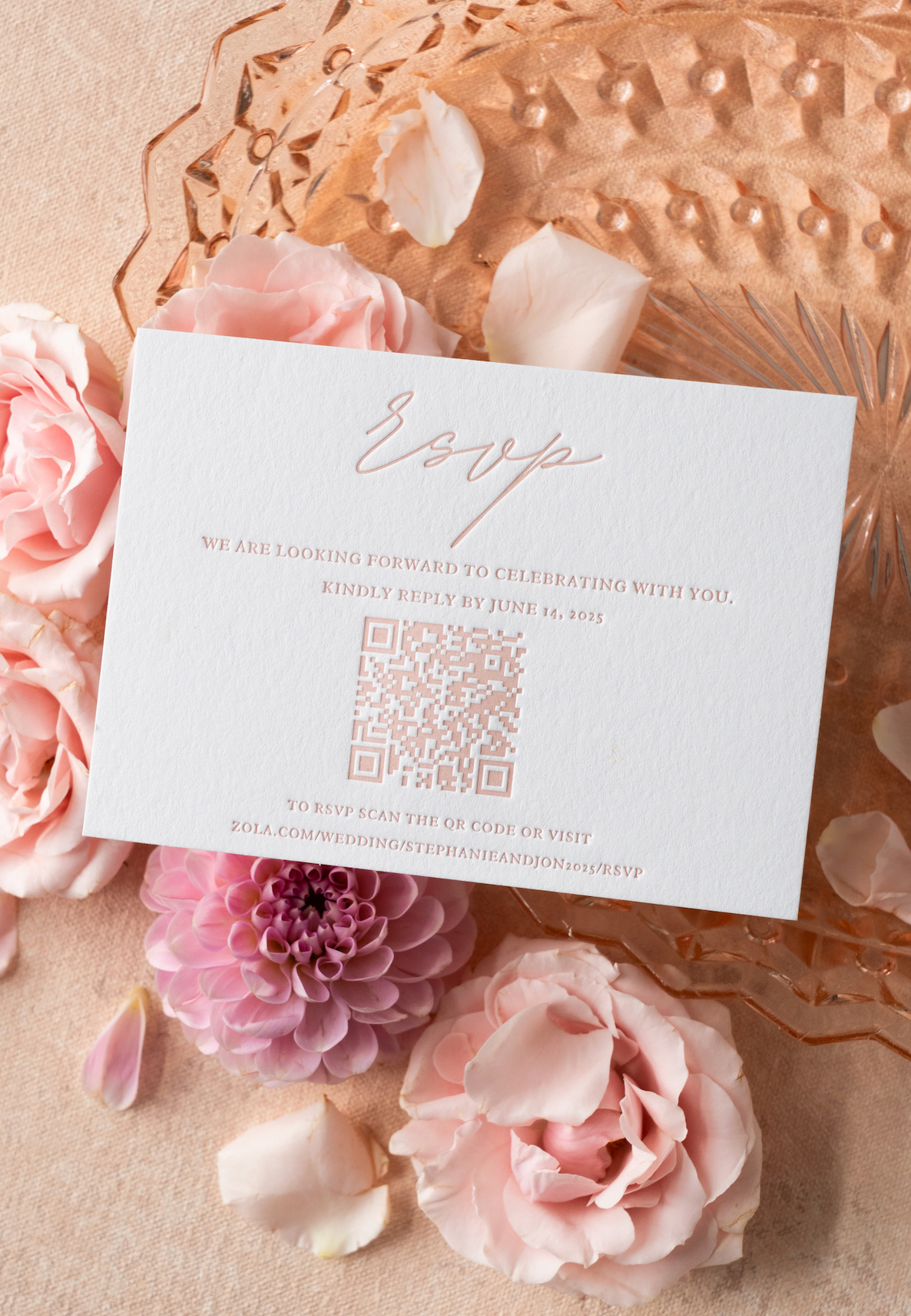 Response Card (One Color Letterpress)