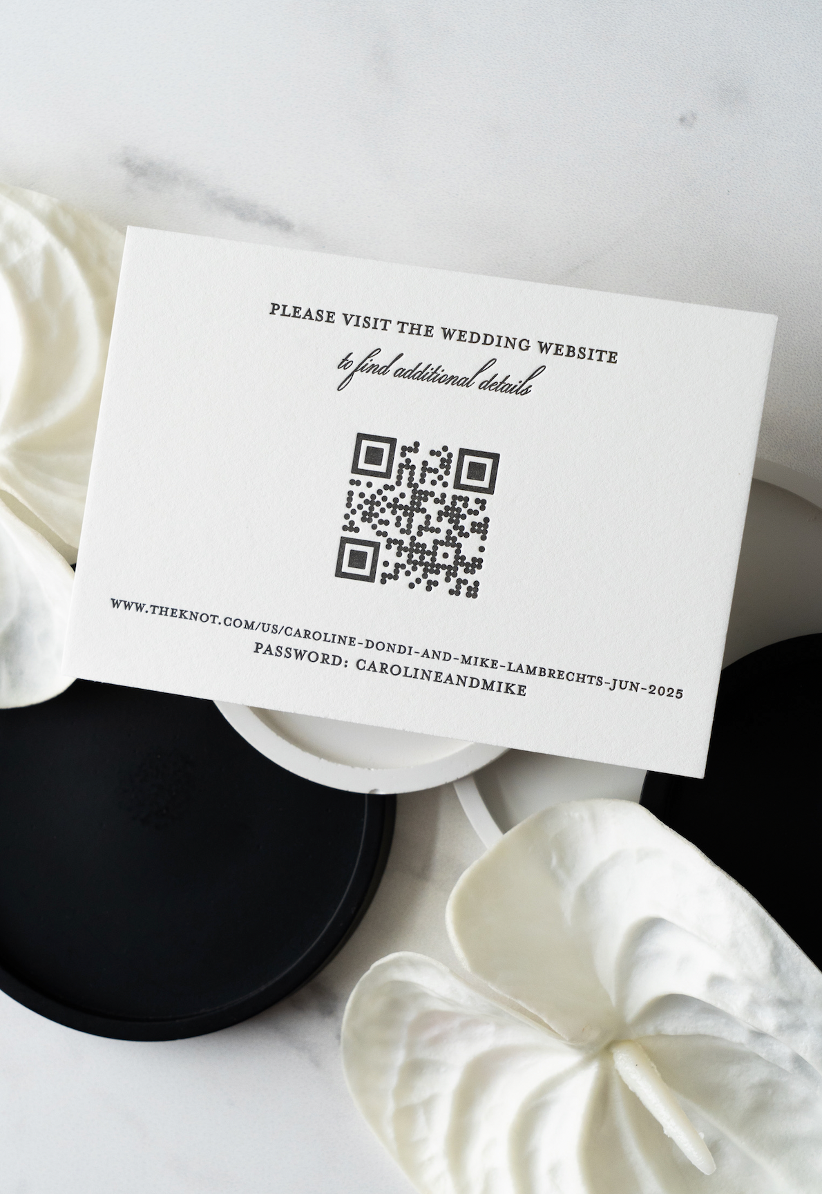Response Card (One Color Letterpress)