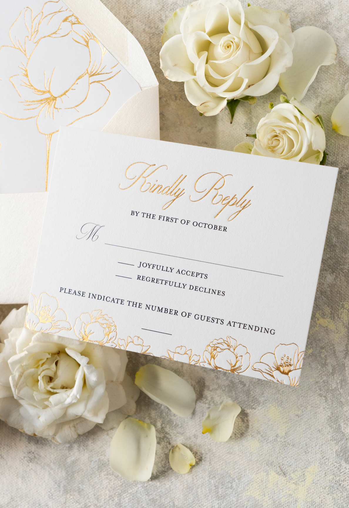 Response Card (Flat Print + Foil)