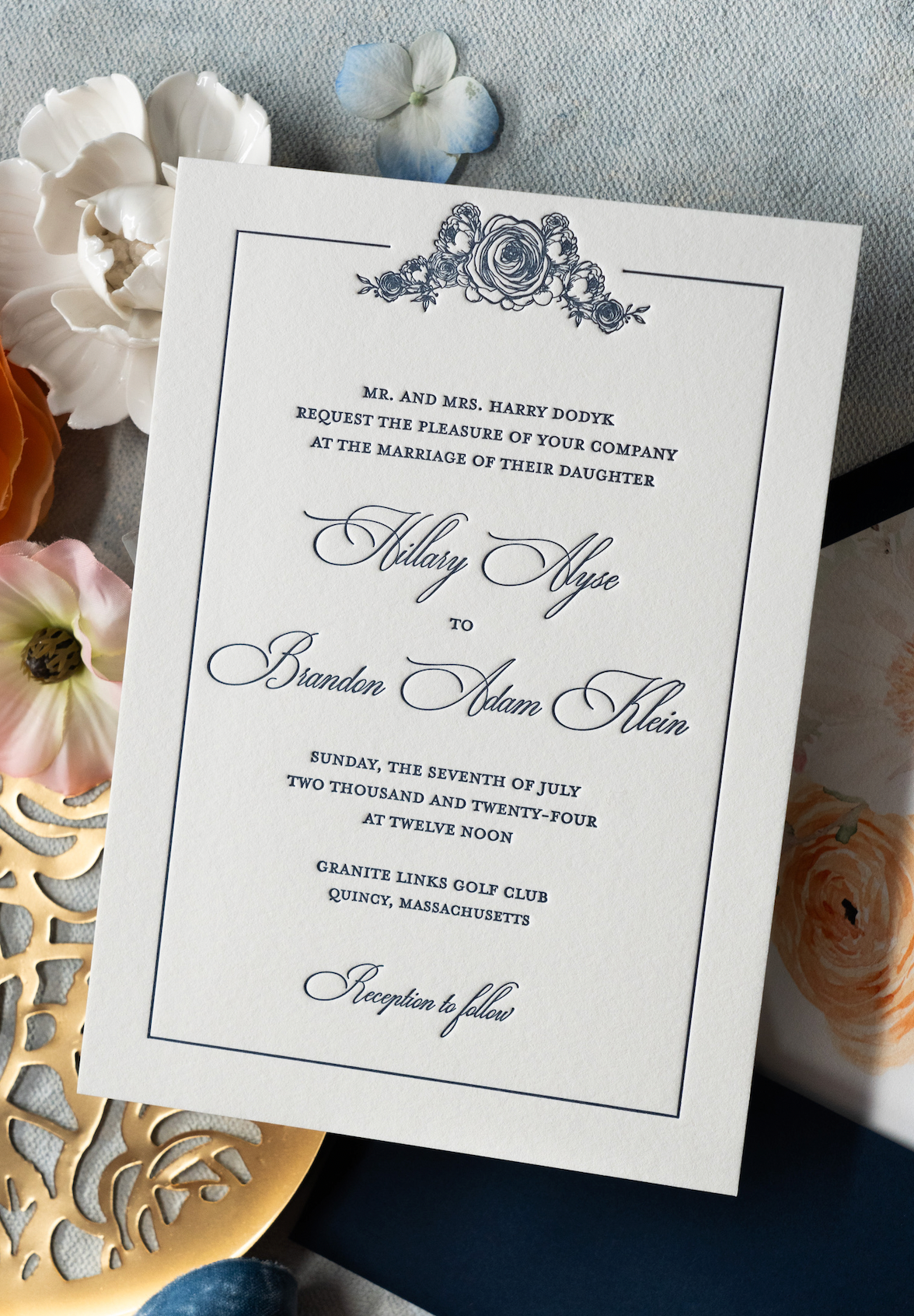 Main Card (One Color Letterpress)