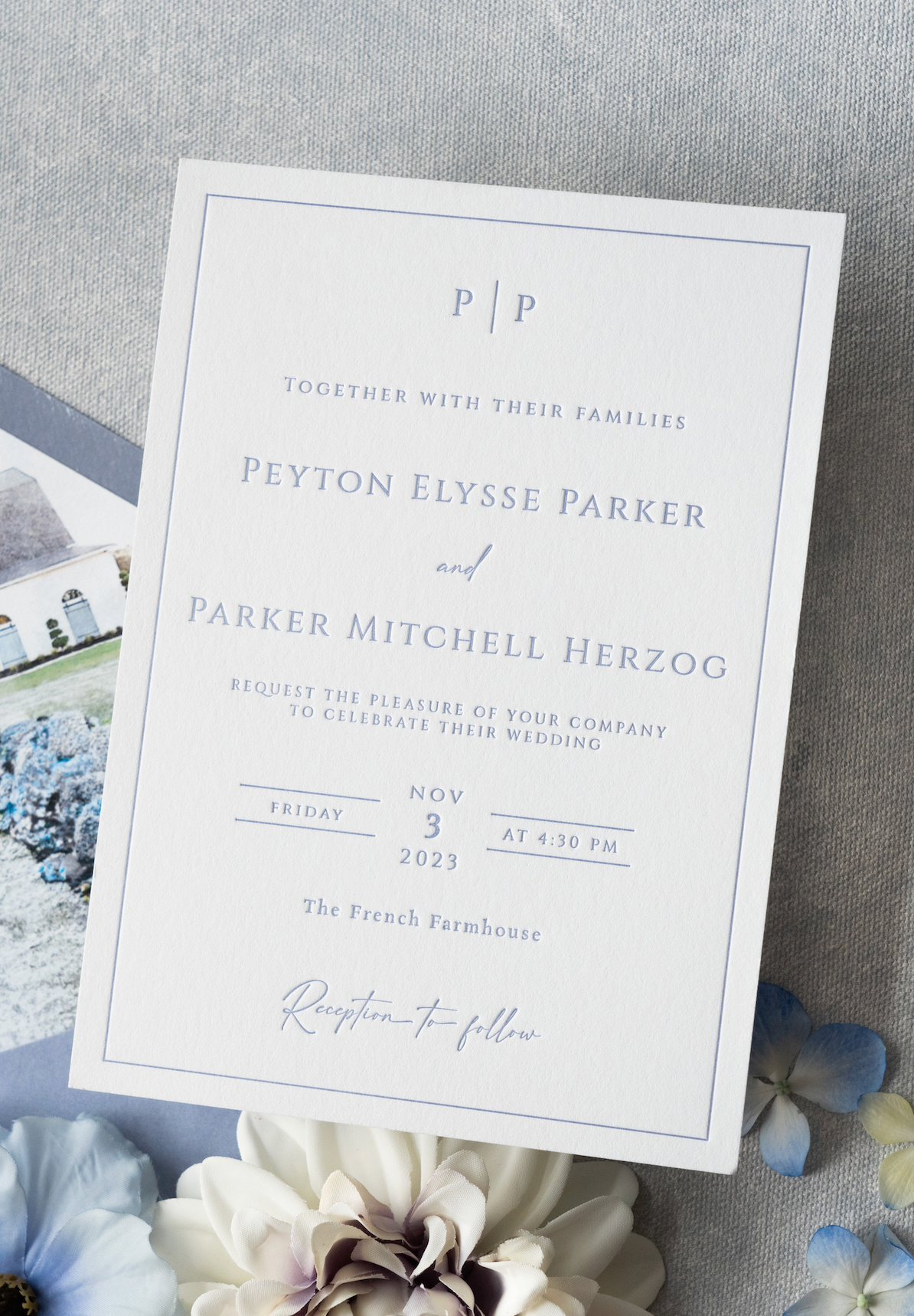 Main Card (One Color Letterpress)