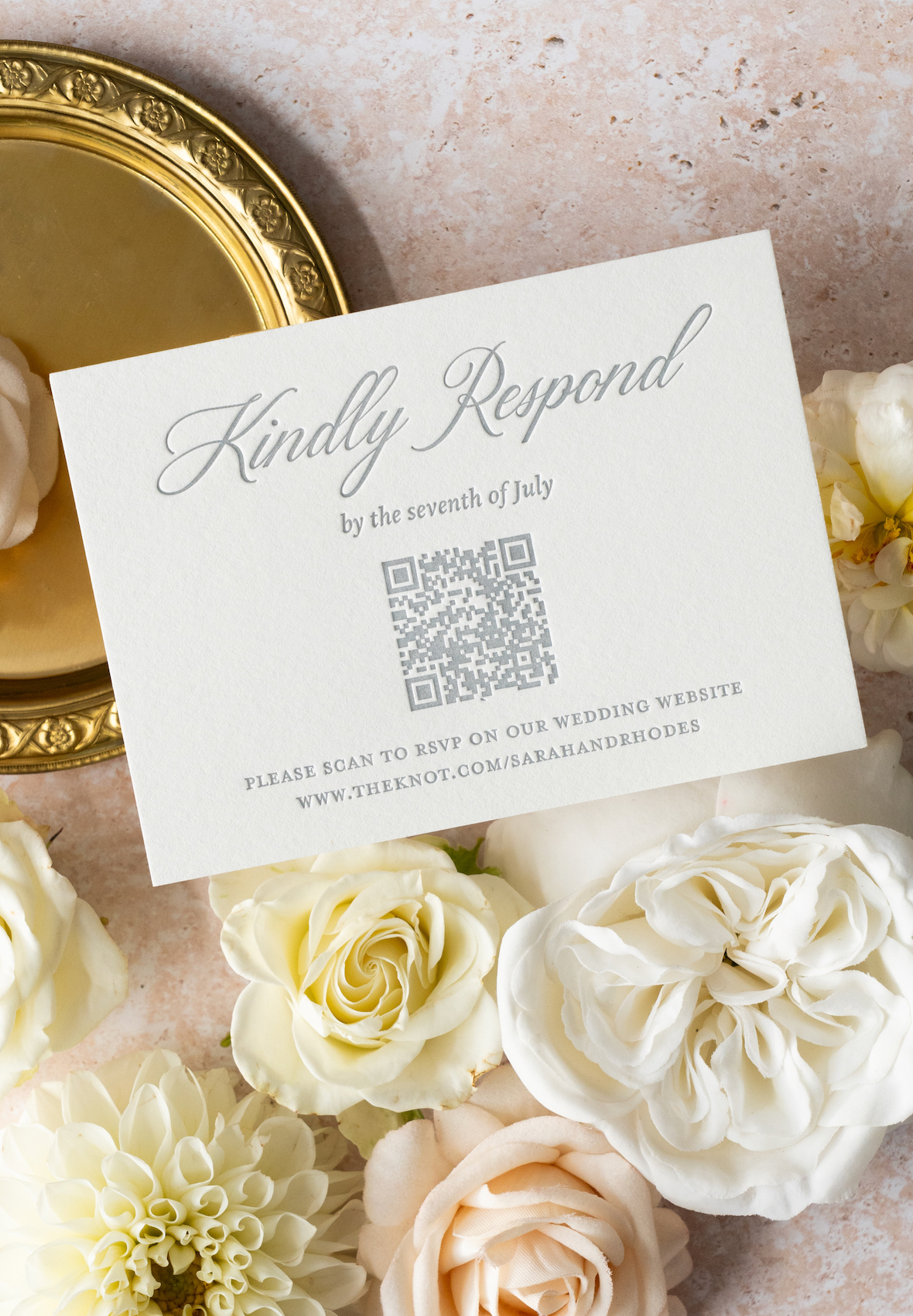 Response Card (One Color Letterpress)