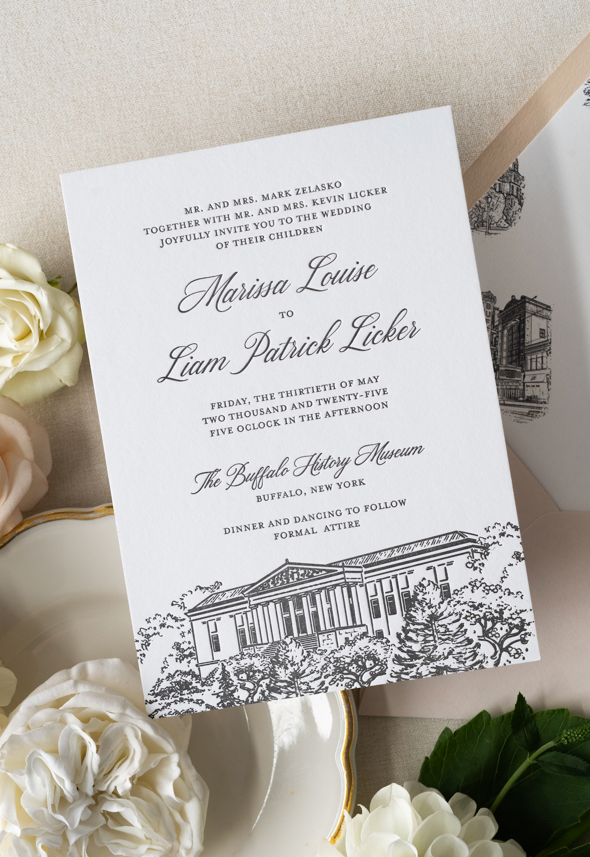 Main Card (One Color Letterpress)