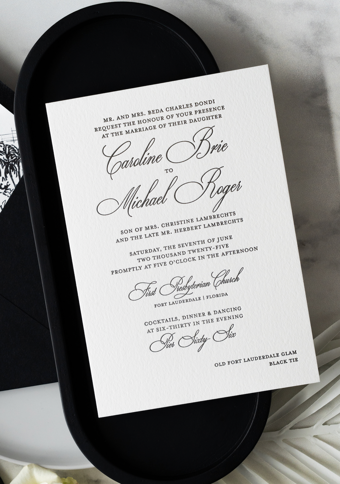 Main Card (One Color Letterpress)