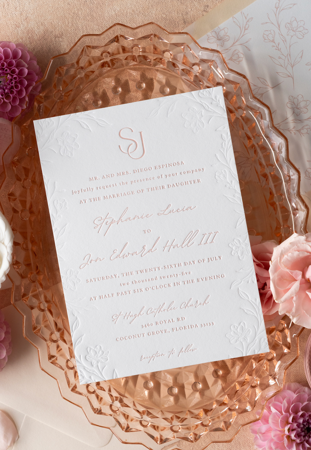 Main Card (One Color Letterpress)