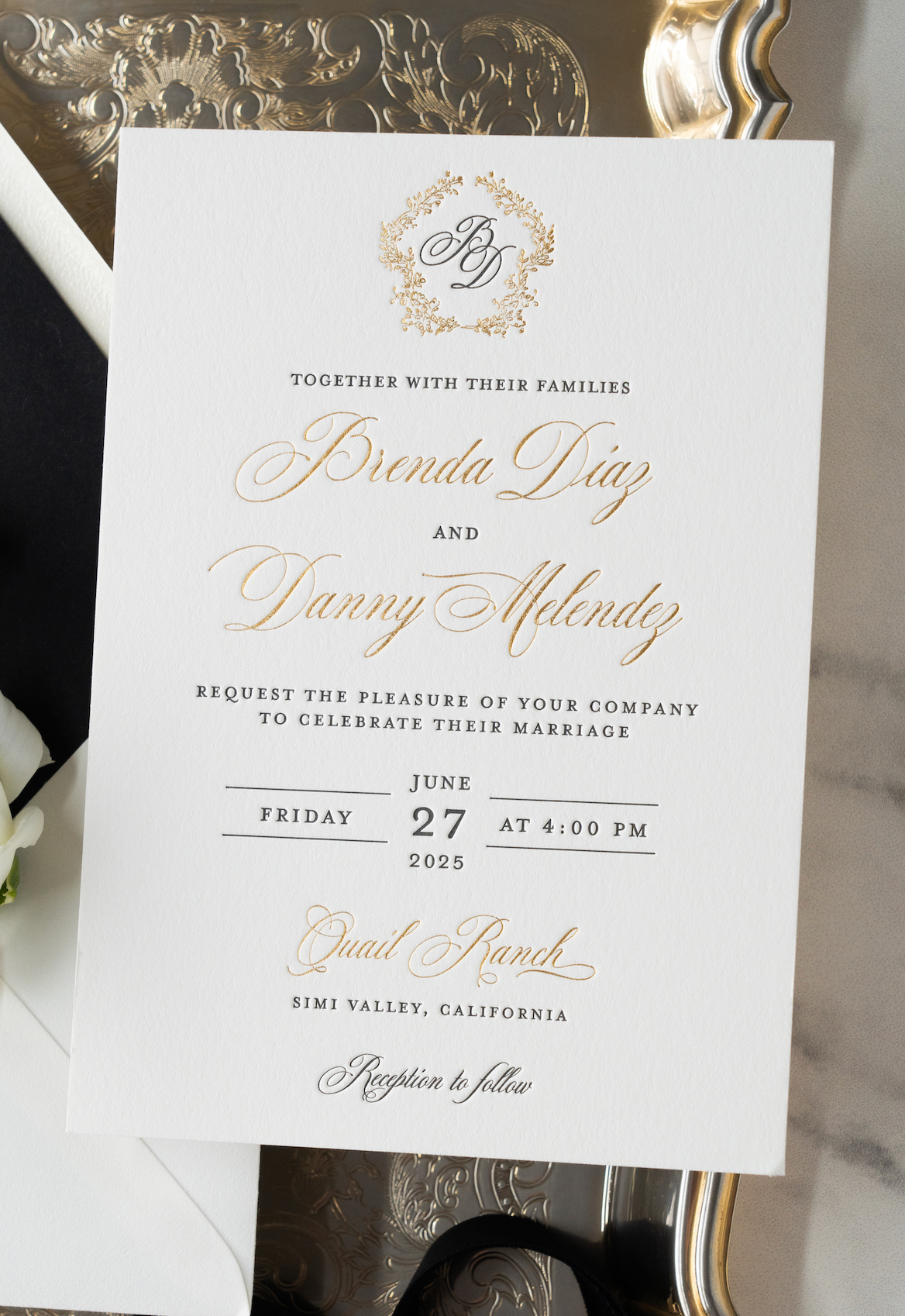 Main Card (Letterpress + Foil)